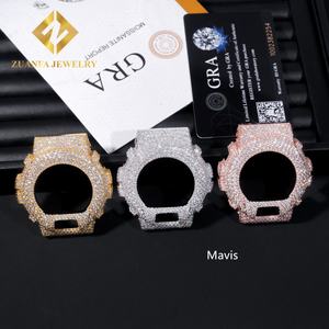 Montre pour homme tendance, accessoires de mode, Buss Down DW6900, montre en argent 925 avec moissanite, lunette personnalisée, bijoux hip-hop, boîtier de montre - Product Image 1