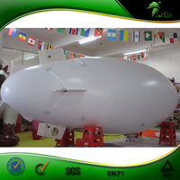Zeppelin RC gonflable fabriqué en usine professionnelle, dirigeable RC en plein air, avion à l'hélium publicitaire avec lumière LED