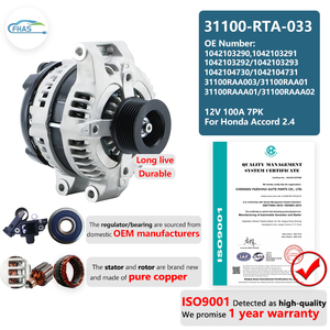 <span class=keywords><strong>Alternador</strong></span> de Repuesto 12V 100A Nuevo para <span class=keywords><strong>Accord</strong></span> 2.4L/2.0L OE 31100RAAA01 con 12 Meses de Garantía - Product Image 4