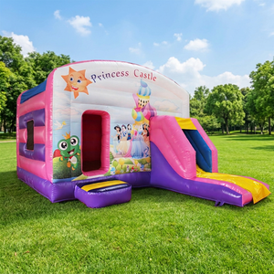 WINSUN <b>Large</b> Play Theme Park <b>Inflatable</b> Bounce Castle Princess <b>Inflatable</b> Castle - Product Image 1