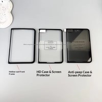 Coque de téléphone Huawei Pura X Max, nouvelle coque de protection intégrale avec support magnétique rotatif à charnière et bordure noire