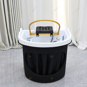 Modern Multifunction Barbershop Equipment <strong>Portable</strong> Head <strong>Shampoo</strong> Basin Luxury Removable Spa <strong>Sink</strong> No Plumbing with Steamer - Product Image 3