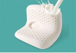 OEM/ODM Almohada sağlıklı rahat lüks doğal emniyet bebek Pillow100 doğa lateks eğrisi boyun yastık - Product Image 2