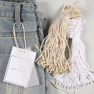 Nhà Máy Bán Buôn 20Cm Có Thể Tái Chế Dùng Một Lần Treo Tag Chuỗi Bông Sợi Dây Thừng Polyester Hangtag Chuỗi Cho Quần Áo - Product Image 5