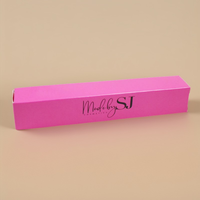Ensemble de tubes de gloss rose de luxe, design personnalisé, gloss rose brillant de luxe, lamination, vernis à ongles, huile pour le soin de la peau, sérum, faux cils