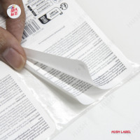 Autocollants personnalisés révélateurs à double couche, imperméables et auto-adhésifs, impression double face pour emballages de cartons de produits de soin