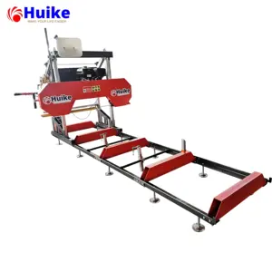 CE Approved Huike Wood Cutting Sawing Machine Wood Log Cutting Sawmill Diesel Portable Sawmill Wood Slasher