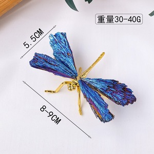 Bán buôn tùy chỉnh tinh thể tự nhiên chữa bệnh Đá Fengshui khoáng thạch anh Tourmaline con chuồn chuồn quà tặng cho trang trí nội thất - Product Image 6