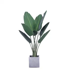 3ft-7ft outdoor künstliche Reisenden canna Palm topfpflanzen bäume mit stoff blatt innen