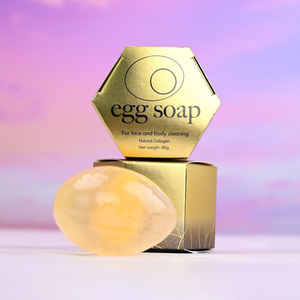 <span class=keywords><strong>Savon</strong></span> Solide Artisanal au Collagène et Jaune d'Œuf Bio Naturel 80g pour Blanchiment et Éclaircissement Intime Féminin (Yoni) – Marque Privée – Vente en Gros - Product Image 1