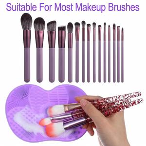 Almohadilla de Silicona Reutilizable para Limpieza de Brochas de Maquillaje, Limpieza Profunda, Antideslizante, Secado Rápido, Protección de Cerdas - Product Image 5