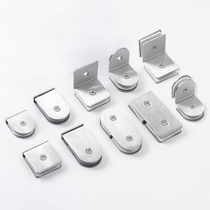 Stainless Steel Glass Clips For Door And <b>Window</b> Fixing Screw Installation Durable Minimalist Design - Product Image 1