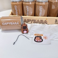 Nouveauté : Porte-clés en capsule de capybara de dessin animé, boîte à surprises, jouets créatifs, porte-clés mystère, boîte mystère, poupée jouet