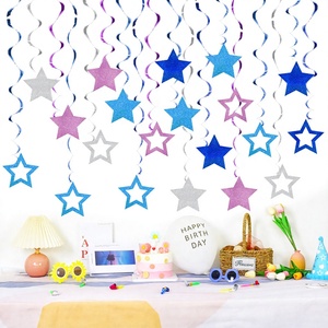 Decoraciones Colgantes de Papel en Espiral DAMAI para Fiestas de Cumpleaños y Bodas, Diseño de Pentagrama en Espiral, Forma de Estrella, Impresión UV - Product Image 3