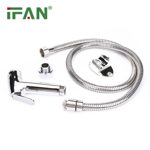 IFAN Wholesale <strong>White</strong> <strong>Bidet</strong> Sprayer Set 1/2&quot; Durable 1.2M Boxed <strong>Bidet</strong> <strong>Spray</strong> Shattaf Set - Product Image 1