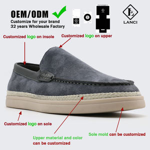 LANCI, Мужская замшевая обувь с натуральным джутовым плетением на резиновой подошве - Product Image 4