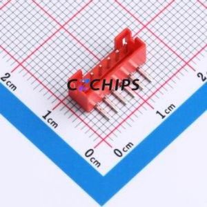 XY-PH2.0-6A21-R Wire-to-Board Pin Header Bent Lead Through Hole,P=2mm Connector 1x6P 2mm Right Angle Insert PH - Product Image 1