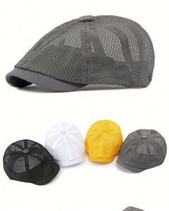 Gorra Newsboy de Malla Transpirable para Hombre, Estilo Boina, Protección Solar para Exteriores, Venta al Por Mayor - Product Image 1