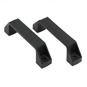 Manijas de Puerta de Plástico ABS Modernas y Ergonómicas de Alta Resistencia y Fácil Instalación, Acabado Negro, 2 Tamaños, para Exteriores y Almacenes - Product Image 4