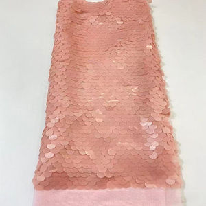 Material de tela de lentejuelas grande, malla de cifrado, escala inferior, laminación, decoración de Color mágico, tela de lentejuelas, lentejuelas de 18mm - Product Image 2