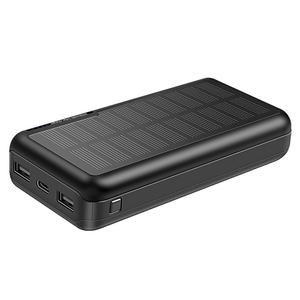 Chargeur solaire haute capacité 30000 mAh 10W pour le camping en plein air, charge rapide, batterie externe d'urgence pour téléphone portable - Product Image 3