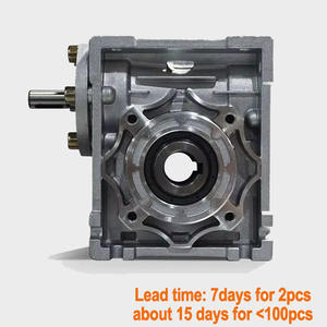 Nmrv090 शाफ्ट इनपुट कृमि गियर रिड्यूः 1-80:1 हाथ क्रैंक टरबाइन रिड्यूसर rv90 इनपुट शाफ्ट 24 मिमी आउटपुट छेद 35 मिमी - Product Image 2