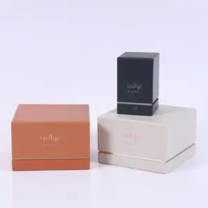 Gold Foil Luxury Paper Box with Tall Lid Recyclable Rigid Perfume Packing Box for Storage Perfume Bottle Packaging