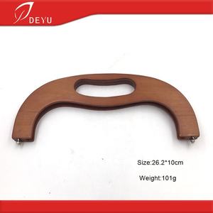 מותאם אישית במפעל עץ מסגרת ארנק מצמד תיק ידיות עבור תיקי אבזר - Product Image 2