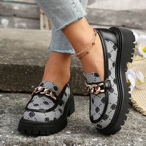 <span class=keywords><strong>Mocassins</strong></span> décontractés à la mode assortis à des chaussures antidérapantes pour femmes semelle légère confortable petit cuir - Product Image 4