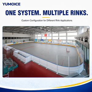 Sistema Professionale di Barriere per Pista di Pattinaggio su <span class=keywords><strong>Ghiaccio</strong></span> con Protezione in Acrilico, Barriere Resistenti agli Urti in HDPE per Arene di Hockey e Centri Commerciali - Product Image 6