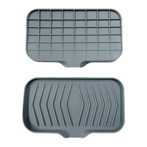 <span class=keywords><strong>Porte</strong></span>-<span class=keywords><strong>savon</strong></span> en silicone auto-drainant de haute pureté Plateau de salle de bain Baignoire <span class=keywords><strong>Porte</strong></span>-<span class=keywords><strong>savon</strong></span> en <span class=keywords><strong>ardoise</strong></span> noire - Product Image 6