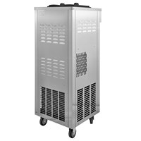 Machine à glace molle commerciale 2200W, 3 saveurs, pré-refroidissement nocturne, nettoyage automatique, écran LCD, stock disponible en entrepôt UE