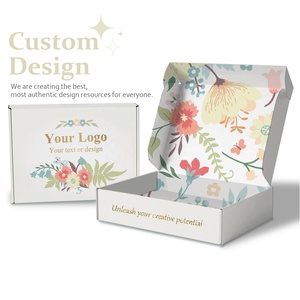 Nhà Máy Các Nhà Sản Xuất Biểu Tượng Tùy Chỉnh In Các Tông Sóng Giấy Rỗng Bao Bì Mỹ Phẩm Trắng Bưu Phẩm Hộp Vận Chuyển - Product Image 3