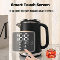 Bouilloire électrique en acier inoxydable avec isolation double couche pour un usage domestique, fonction de conservation de la chaleur