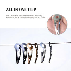 8-en-1 Multi Tool Outdoor Pocket Hairpin Mini Tactical Hair Clip Universal Survival <span class=keywords><strong>Kit</strong></span> for Women Self-Defence - Product Image 4