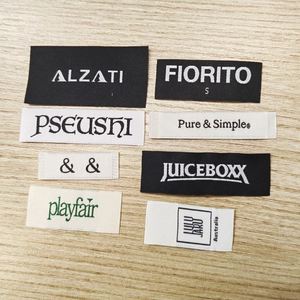 Custom Garment Woven <b>Label</b> Private Logo/Brand <b>Name</b> Neck <b>Labels</b> Main <b>Label</b> With High Grade Clothing Accessories - Product Image 1