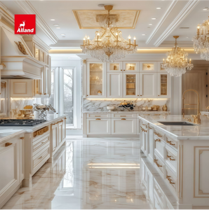 Mobile da <span class=keywords><strong>cucina</strong></span> Alland Luxury in stile greco antico, in legno massello con bellissimi motivi intagliati, mobili su misura per casa nuova - Product Image 5