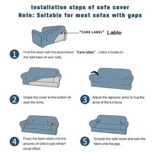 <span class=keywords><strong>Funda</strong></span> de Sofá Elástica Antiarañazos para Mascotas, de Felpa Suave, Universal, Lavable, Protector de Muebles - Product Image 2