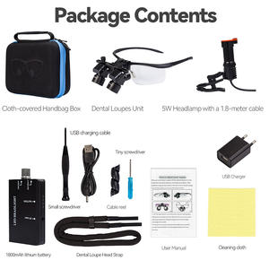 Ingrandimento prezzo TTL <span class=keywords><strong>Dental</strong></span> Loupes Ergo elettrico in plastica 6.0X/4.0X luce di lente dentale senza fili - Product Image 6