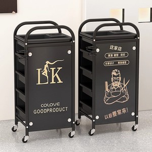 รถเข็นเสริมสวยเคลื่อนที่แบบหลายชั้น ลดราคาพิเศษ สำหรับร้านทำผมมืออาชีพ รถเข็นเก็บอุปกรณ์ทำผมสำหรับช่างทำผม - Product Image 1