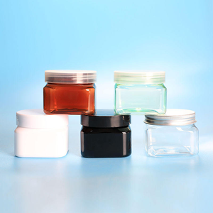 Envases Cosméticos de Lujo Transparentes de 150 ml (5 oz), Frascos de Crema de Plástico PET con Tapas de Rosca e Impresión Personalizada para Manteca Corporal - Product Image 1