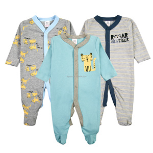Combinaison bébé <span class=keywords><strong>de</strong></span> haute qualité, impression personnalisée, style décontracté confortable, fermeture à boutons pression, unisexe, manches longues, automne - Product Image 1
