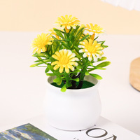 Mini Tournesol Artificielle Pot Micro Paysage Ornements Décoratifs En Plastique Fleurs Artificielles Bureau À Domicile Accessoires Décoratifs