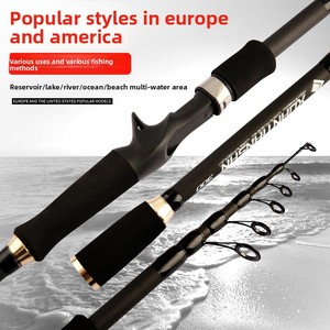 Canne à pêche télescopique Soft Tune en fibre de carbone, 1,83,6 mètres, <span class=keywords><strong>5</strong></span> sections, dureté souple, pour la pêche en mer et en lac - Product Image 3