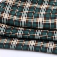 WI-B12-98228 Textiles 100% Polyester Vert Imprimé Tissu Tissé de Poids Moyen en Laine de Pêche pour Chemises Robes Vêtements