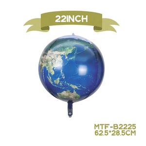 Globos inflables de helio 4D para el día de la tierra, <span class=keywords><strong>globo</strong></span> redondo azul de 22 pulgadas, para parque infantil, MTF, venta al por mayor - Product Image 2