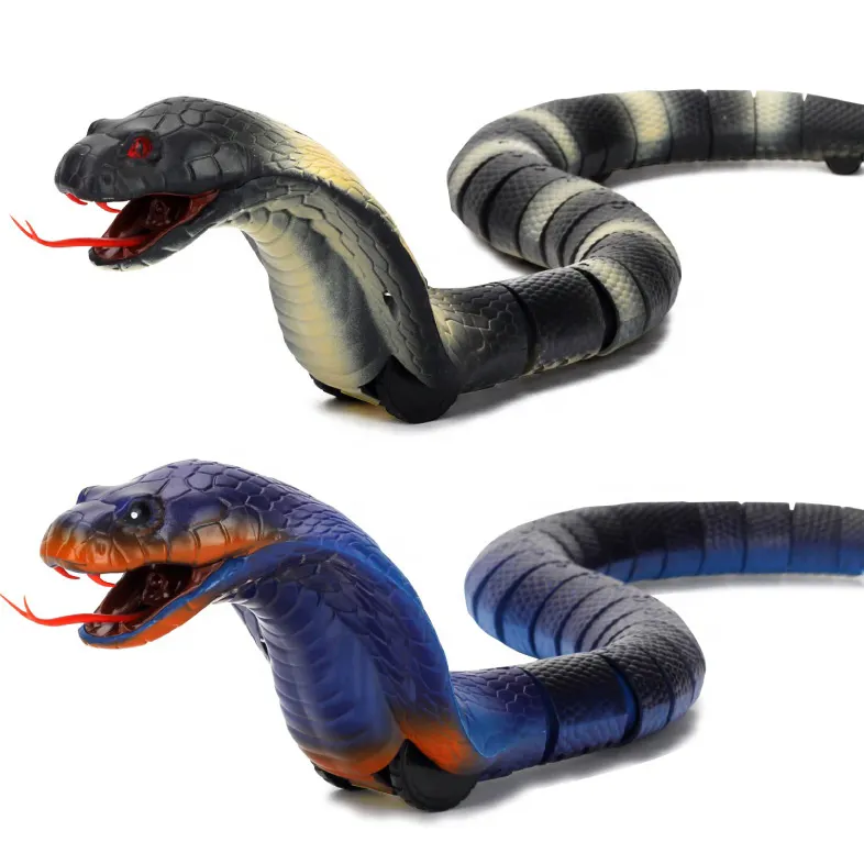 All'ingrosso telecomando serpente 2022 plastica realistico serpente giocattoli Rc animale giocattolo Halloween divertente radiocomando Rc giocattolo per i bambini