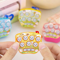 JXDBrand Mini Machine de jeu Whack-a-mole de poche en plastique, couleur macaron, jouet porte-clés, à partir de 14 ans