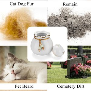 Urna Funeraria Pequeña al por Mayor para Cenizas de Perros y Gatos, 3.54x3.15 Pulgadas, Caja Conmemorativa para Mascotas, Impresión de Logotipo Personalizado - Product Image 3