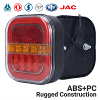Feu arrière et feux de position latéraux personnalisés à 10 LED pour camion, 12V 24V, type réflecteur PS pour remorque et poids lourd